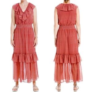 MAX STUDIO Ruffle Maxi Dress. Size Large